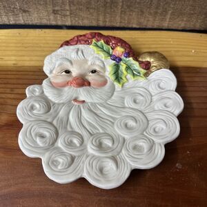 Fritz and Floyd Essentials Christmas Santa Canape Plate Santa’s Cookies Tray